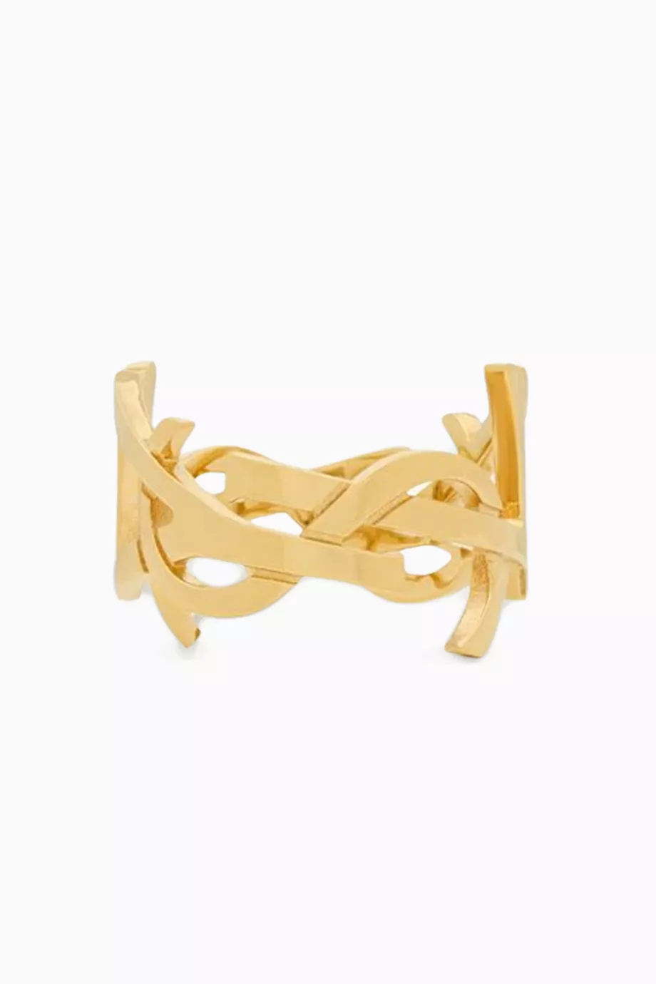 SAINT LAURENT Cassandre silk foulard イヤリング Cassandre striped cashmere and silk scarf in orange - Saint