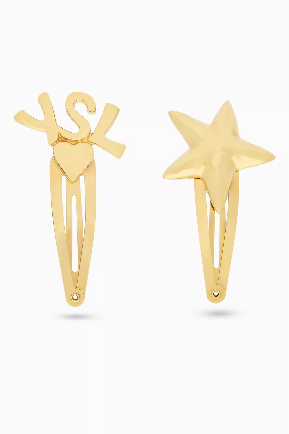 【関税＆送料込み】Saint Laurent Cassandre l Hair Clips SAINT LAURENT Cassandre gold-tone hair clip | NET-A-PORTER