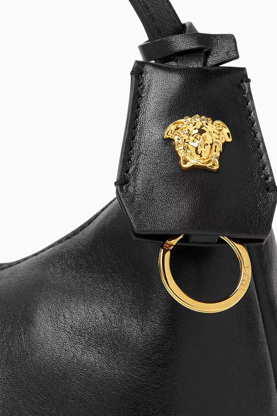 Buy Versace Black Tag Hobo Bag in Nappa Leather For Women Online