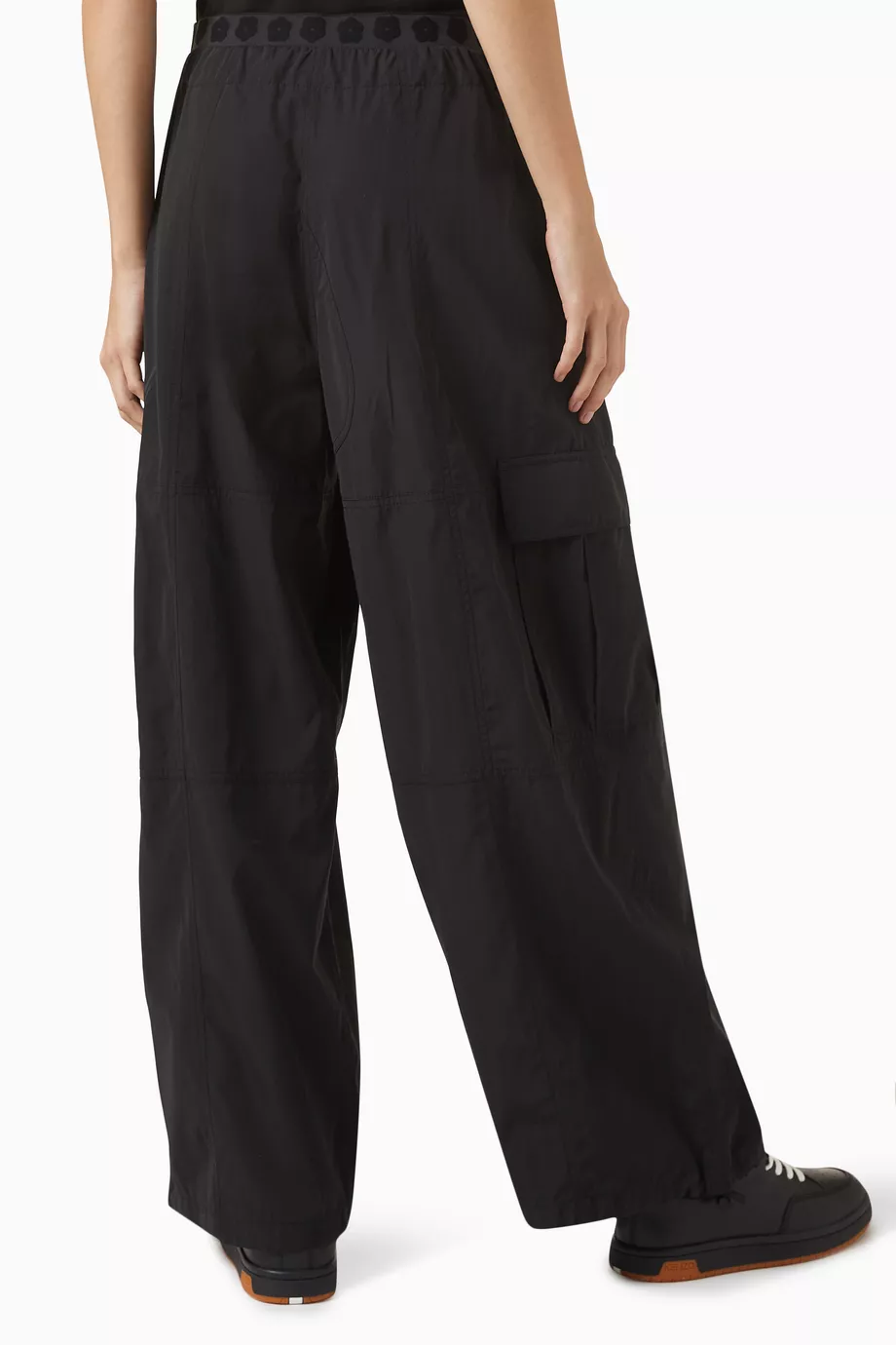 Buy KENZO Black 'Boke Flower 2.0' Cargo Pants in Technical