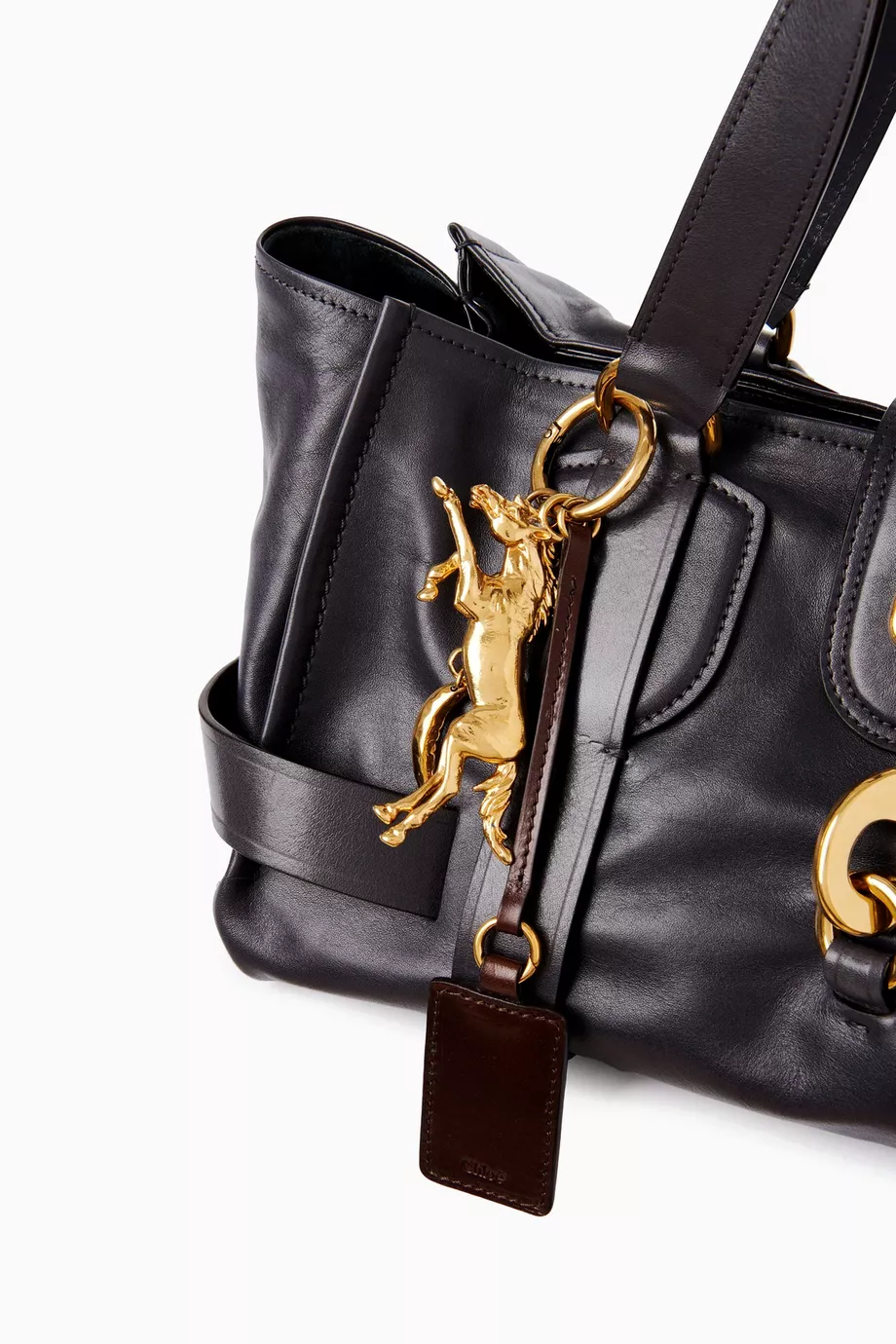 【関税&送料込】Chloe Kerala 25 Black Bag Chloé Kerala 25 Handbag in Soft Leather in Black navy | Chloé US