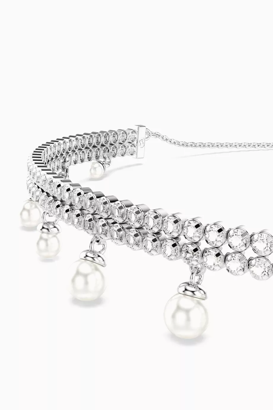 Buy Swarovski White x Ariana Grande Choker Necklace in Rhodium