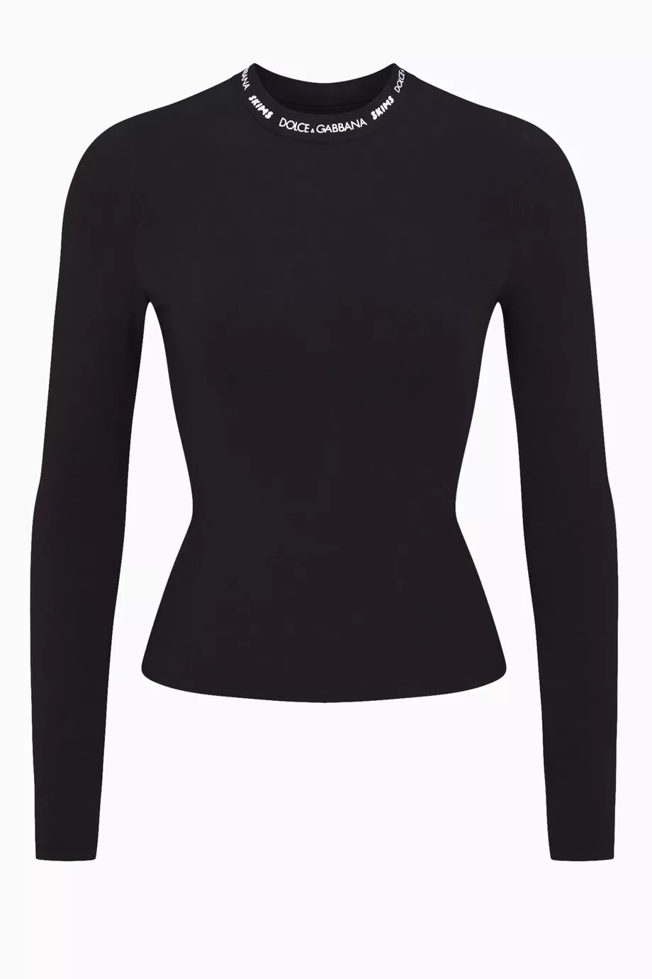 Buy SKIMS Black Dolce&Gabbana x SKIMS Cotton Jersey Long-sleeve T-shirt For  Women Online | Ounass Saudi