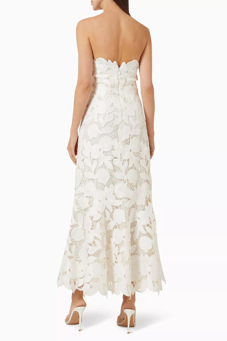 Buy Simkhai White Valletta Bustier Midi Dress For Women Online | Ounass  Saudi