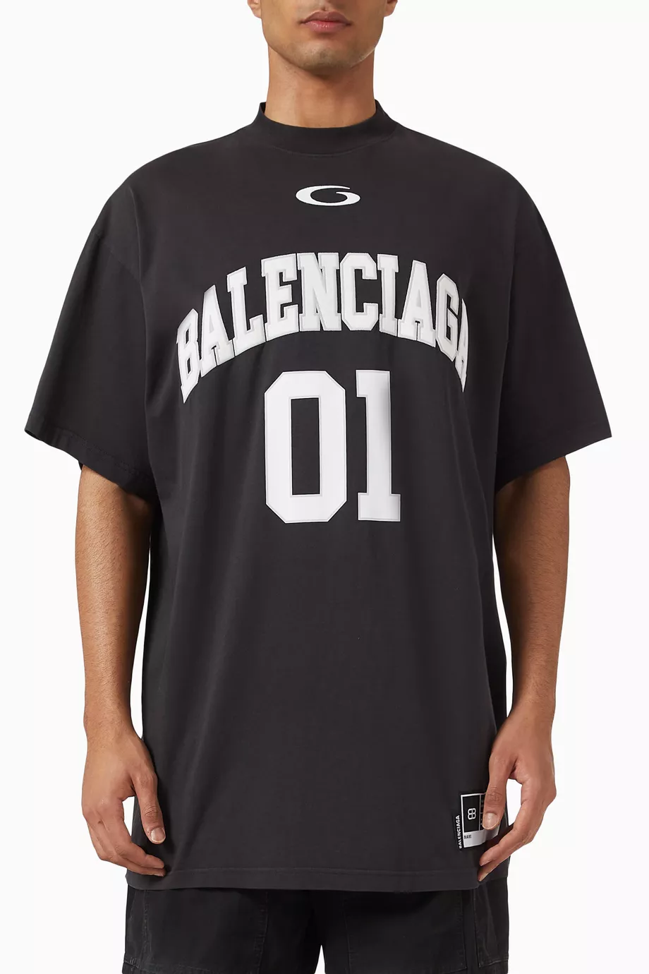 【BALENCIAGA】Basketball Series Oversized T-shirt Tシャツ 0400022655255_BLACK?wid=600&