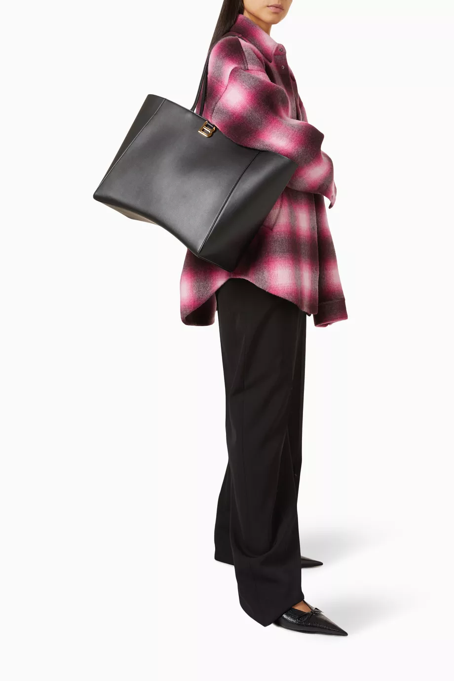 関税込！【BALENCIAGA】Hourglass Soft トートバッグ ラージ Women's Hourglass Soft Tote Bag Large in Black | Balenciaga US