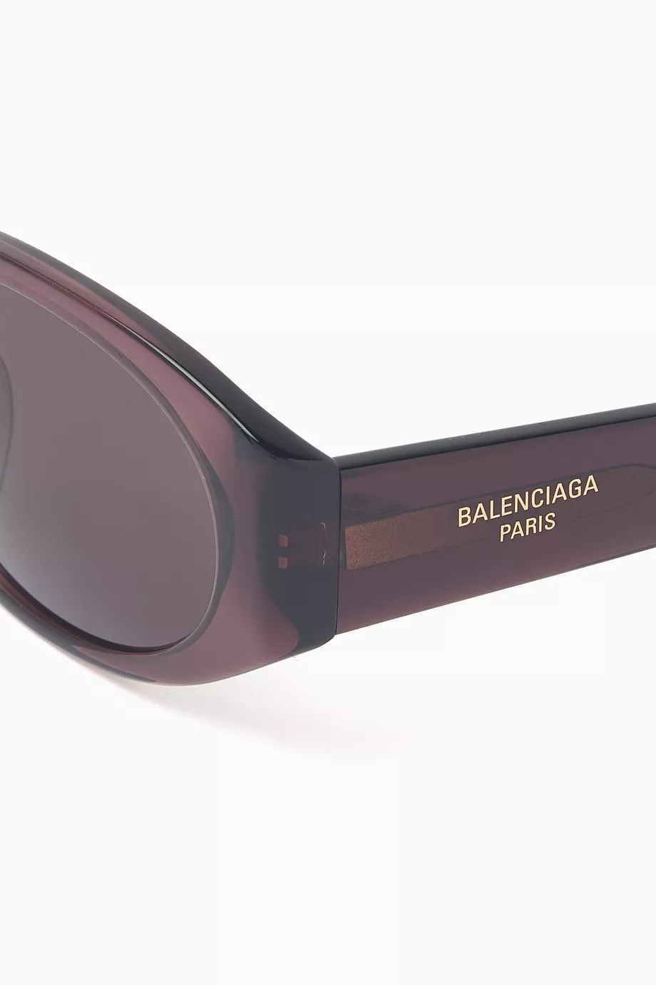 Buy Balenciaga Grey Oval Sunglasses in Acetate For Women Online