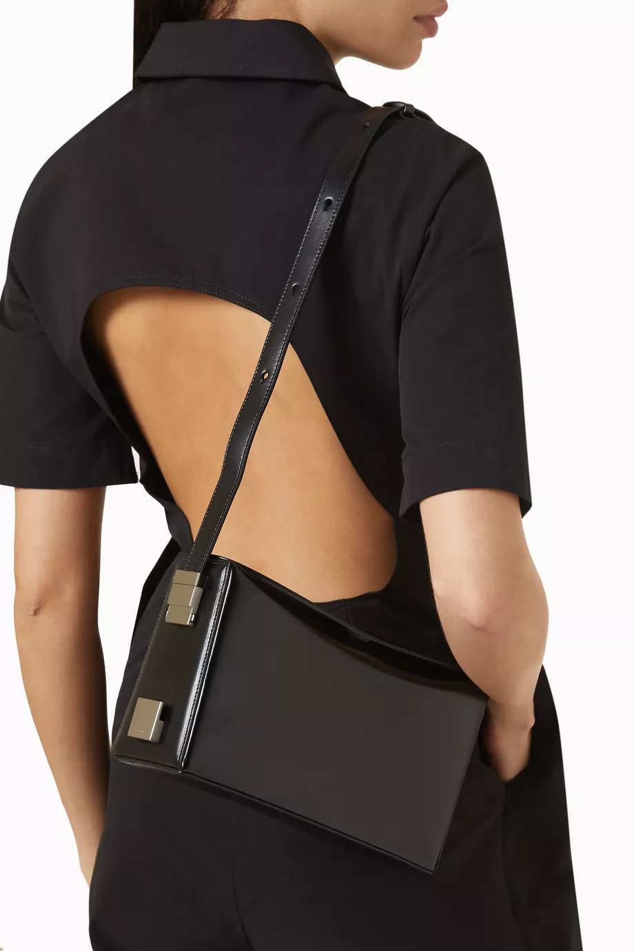 Buy OSOI Black Sandy Box Shoulder Bag in Patent Leather For Women Online |  Ounass Saudi