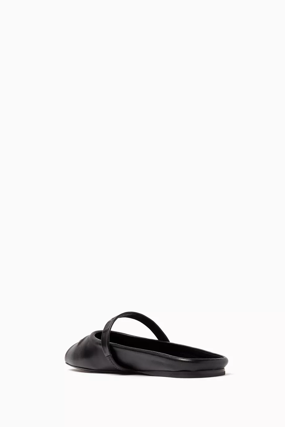 Buy Marni Black Little Bow Sabot Ballet Flats in Nappa