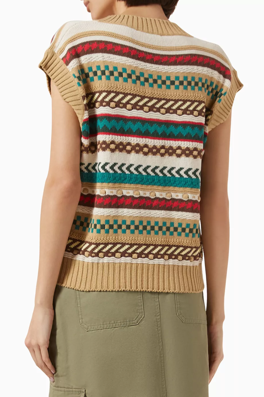 【送料&関税込】Weekend Max Mara Vicino Waistcoat In Jacquar 218098986_multi_bk.jpg?ts=
