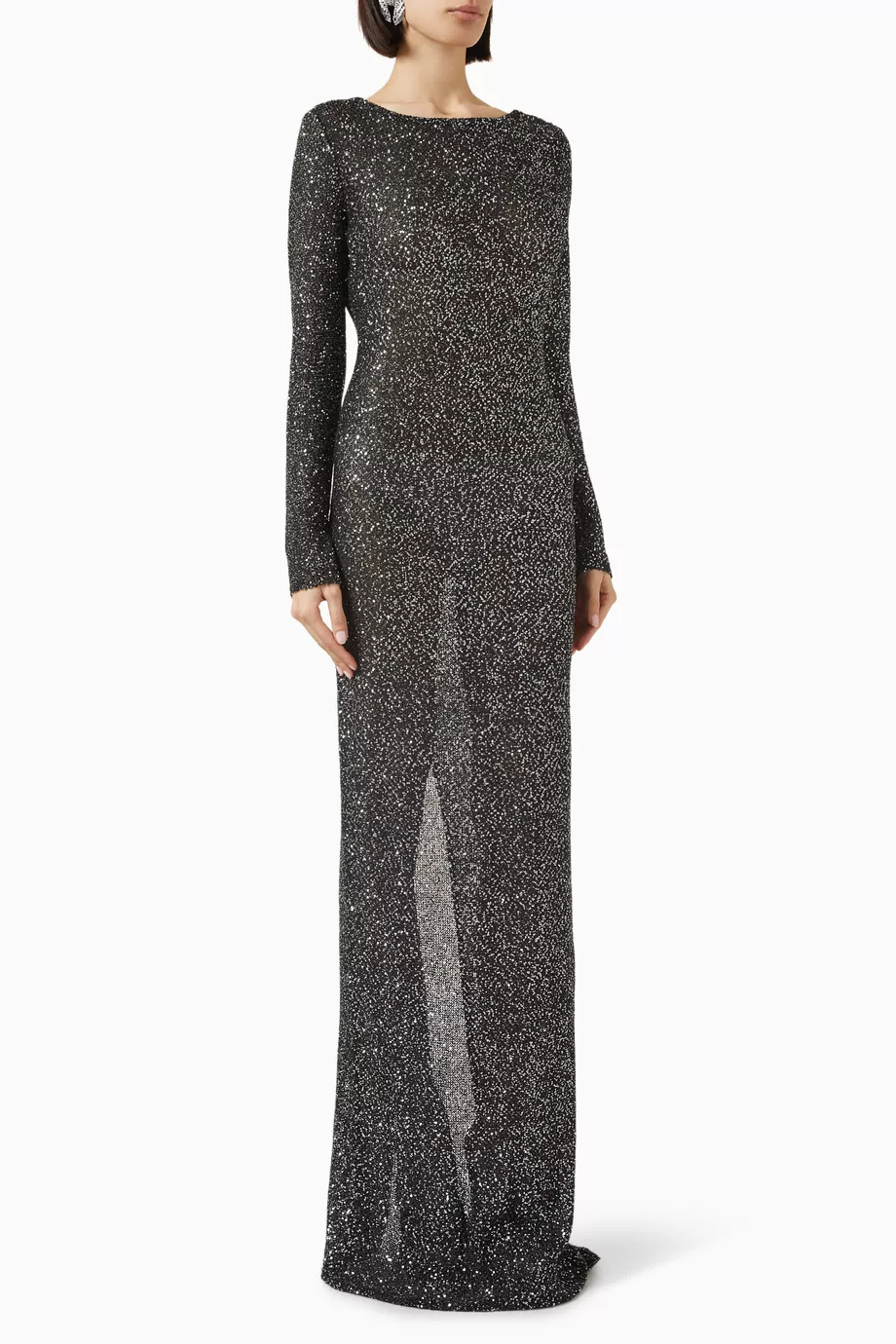 Buy Alessandra Rich Black Sequin-embellished Maxi Dress For Women Online |  Ounass Saudi