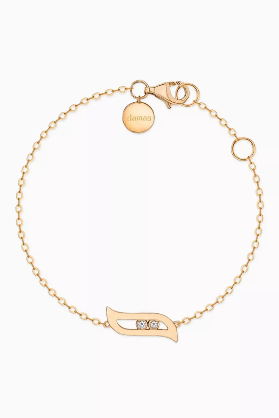 Damas Alif Diamond Bracelet in 18kt Rose Gold price in Saudi