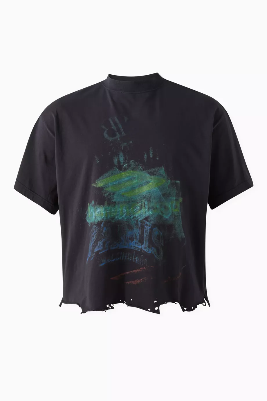 【BALENCIAGA】Diy Imprint Cropped Tシャツ Diy Imprint Cropped T-shirt in Sage Green | Balenciaga US