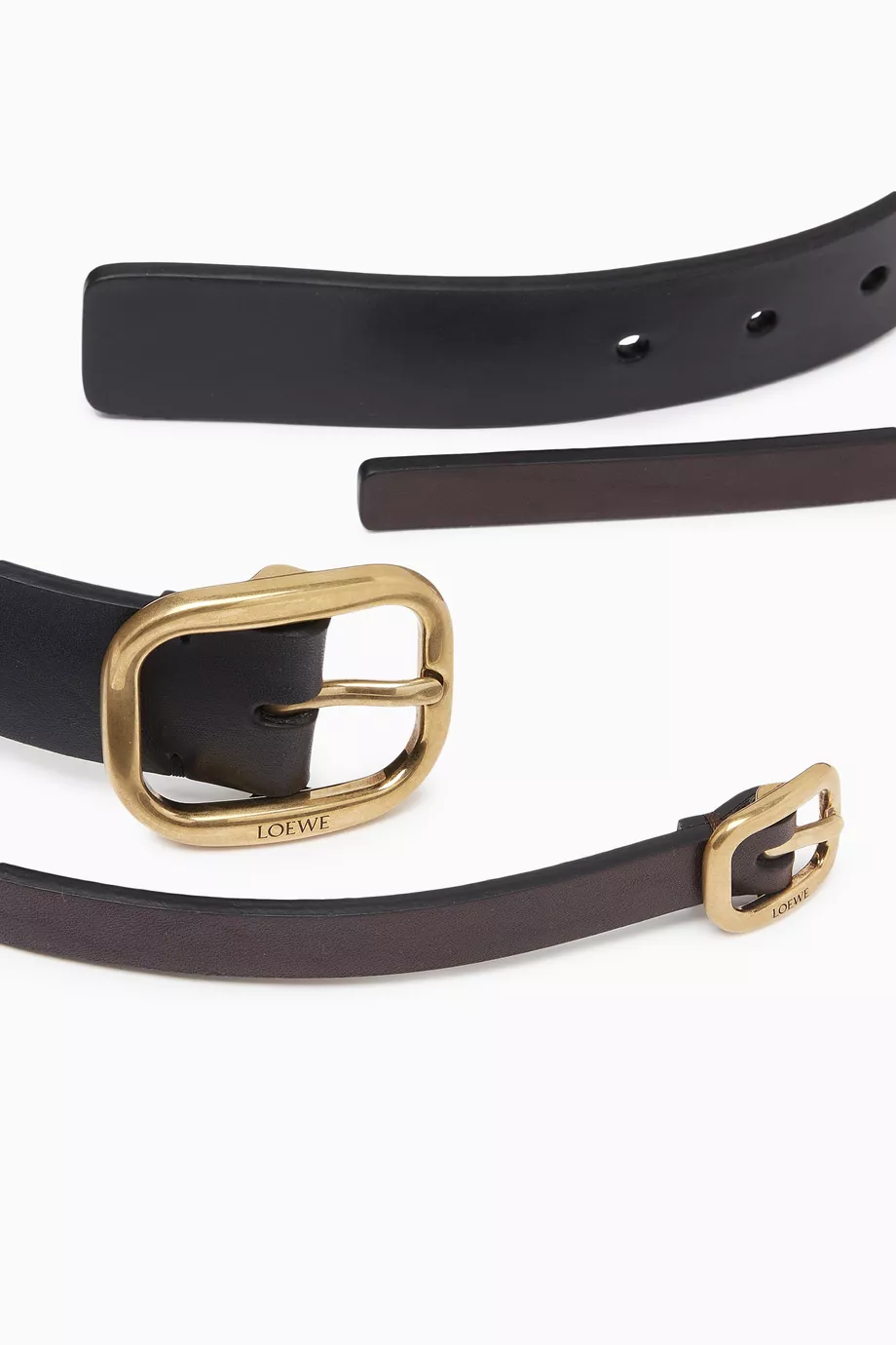 【Loewe】 Multi leather belt Buy LOEWE Black Multi Belt in Leather For Women Online