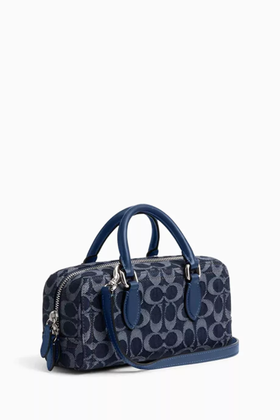 Buy Coach Blue Bowery Satchel 22 in Signature Denim For Women