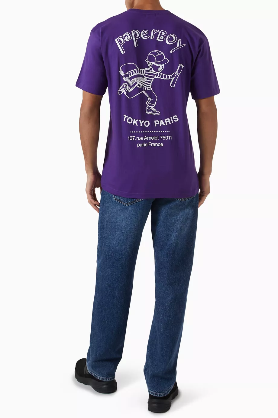 Buy Paperboy Purple x BEAMS Archive Logo T-shirt For Men Online