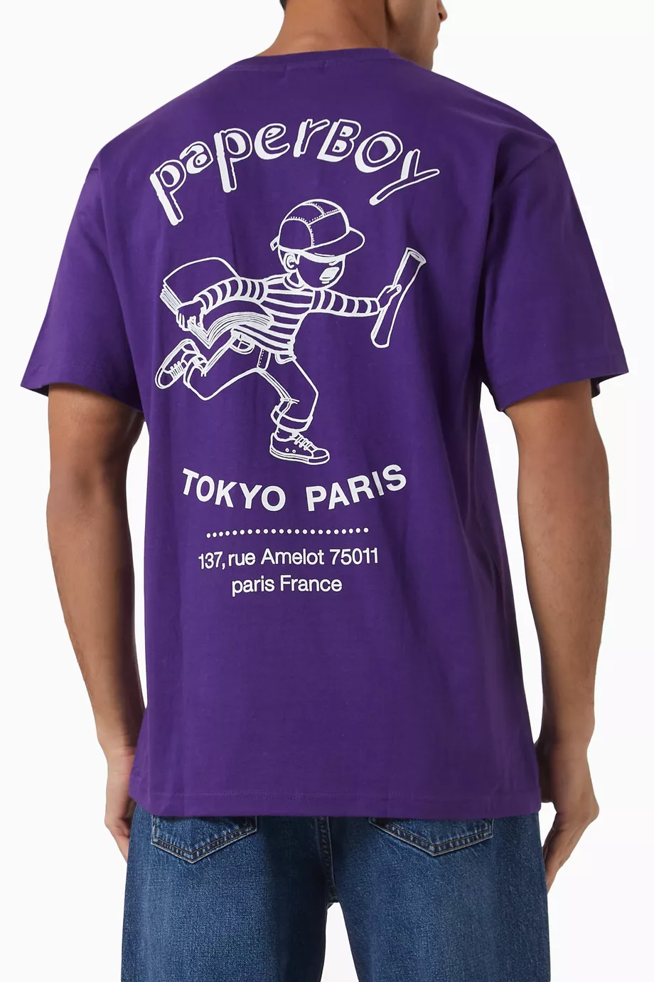 Buy Paperboy Purple x BEAMS Archive Logo T-shirt For Men Online