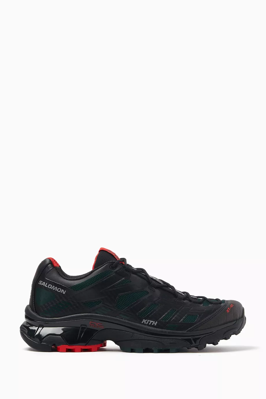 Buy Kith Black x Salomon XT-4K Sneakers in Mesh & Rubber For Men 