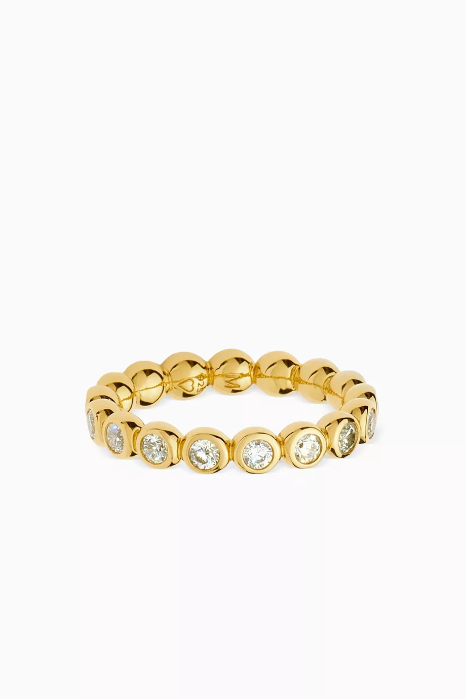 Missoma Tennis Stacking Ring in 18kt Gold Vermeil price in Saudi
