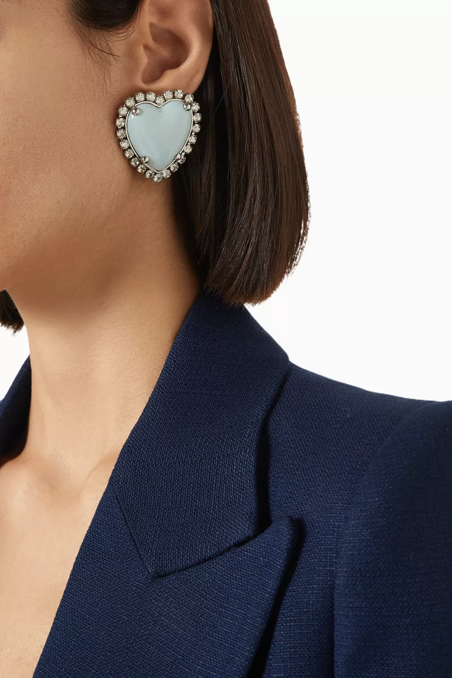 イヤリング Valentino Garavani 'Coeur Hyperbole' earrings Valentino Garavani Coeur Hyperbole clip-on Earrings | Silver