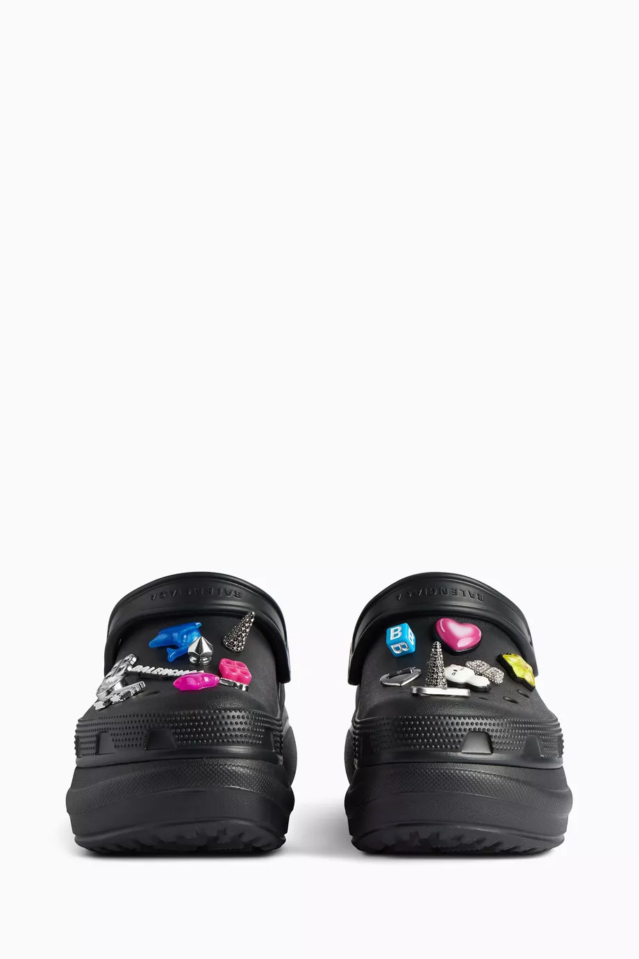 Buy Balenciaga Black x Crocs™ Jibbitz™ Mules in Rubber For