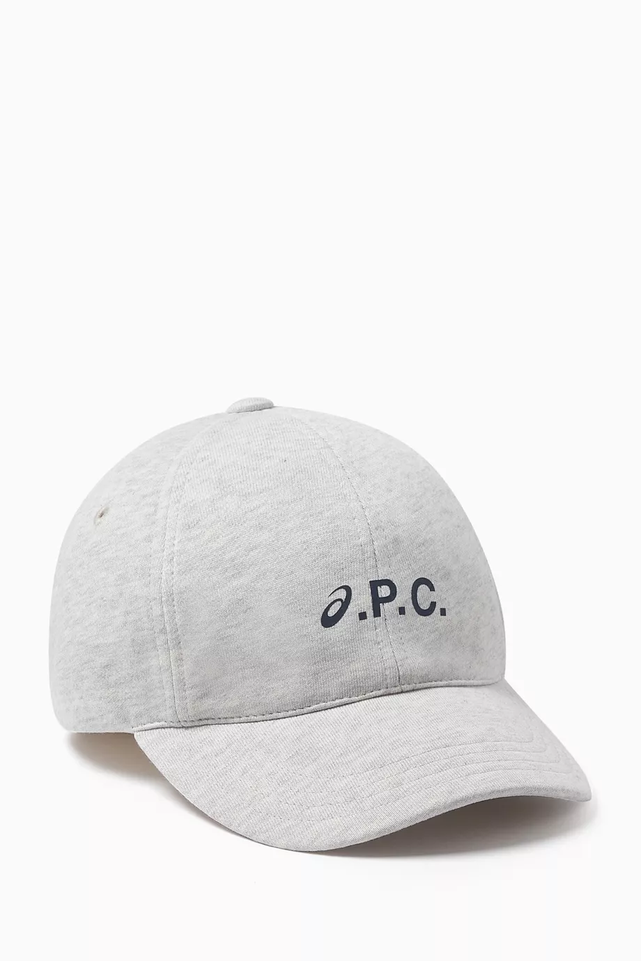 Buy A.P.C. Grey Charlie Asics Baseball Cap in Jersey For Men