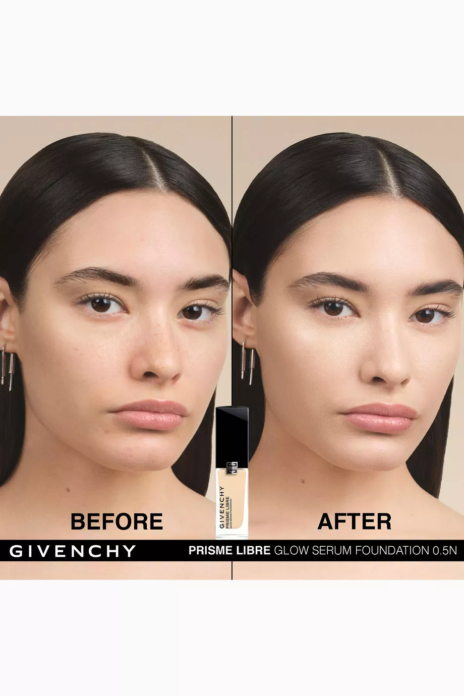 ファンデーション GIVENCHY GLOW SERUM FOUNDATION 0.5 Prisme Libre Glow Serum Blurring & Hydrating Foundation
