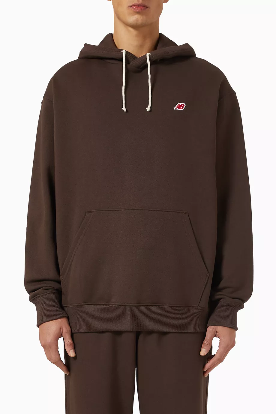 Buy New Balance Brown Made in USA Core Hoodie in French Terry For