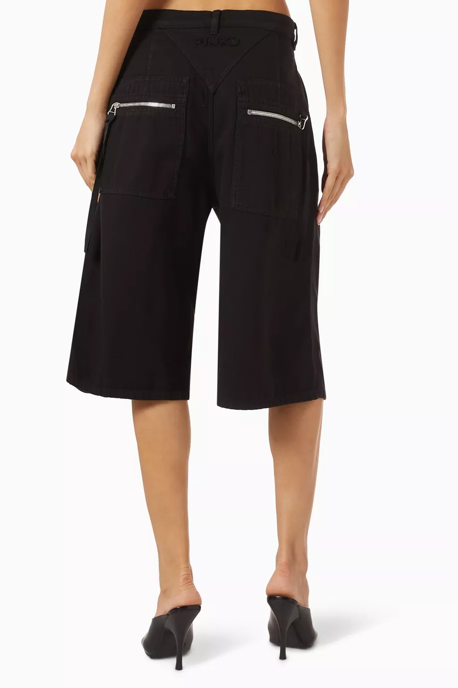 ショートパンツ PINKO PASCAL WIDE COTTON BERMUDA WITH POCKETS 218506095_black_in.jpg?ts=