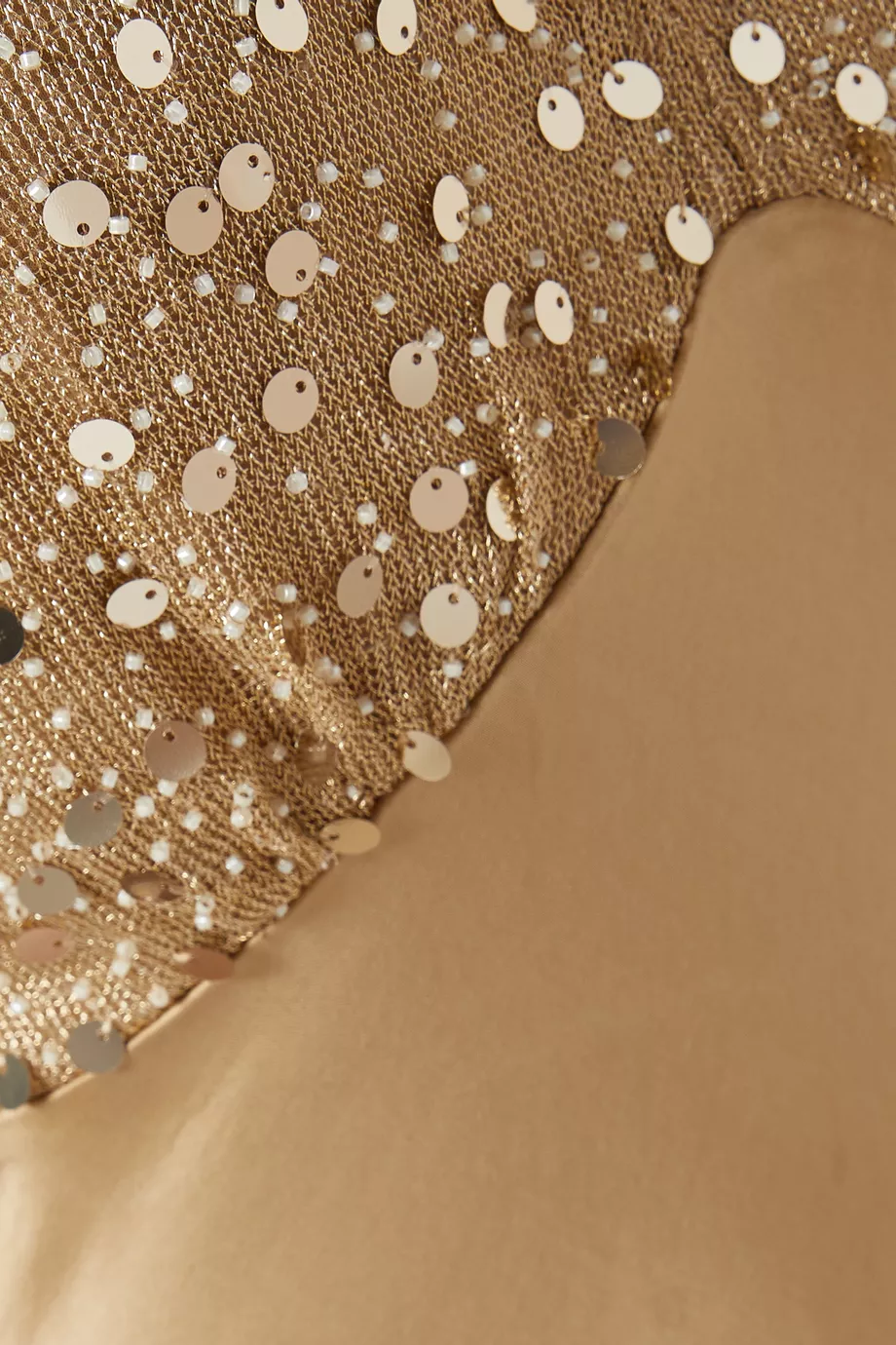 Buy Never Fully Dressed Gold Elodie Sequin-embellished Dress For Women  Online | Ounass Saudi