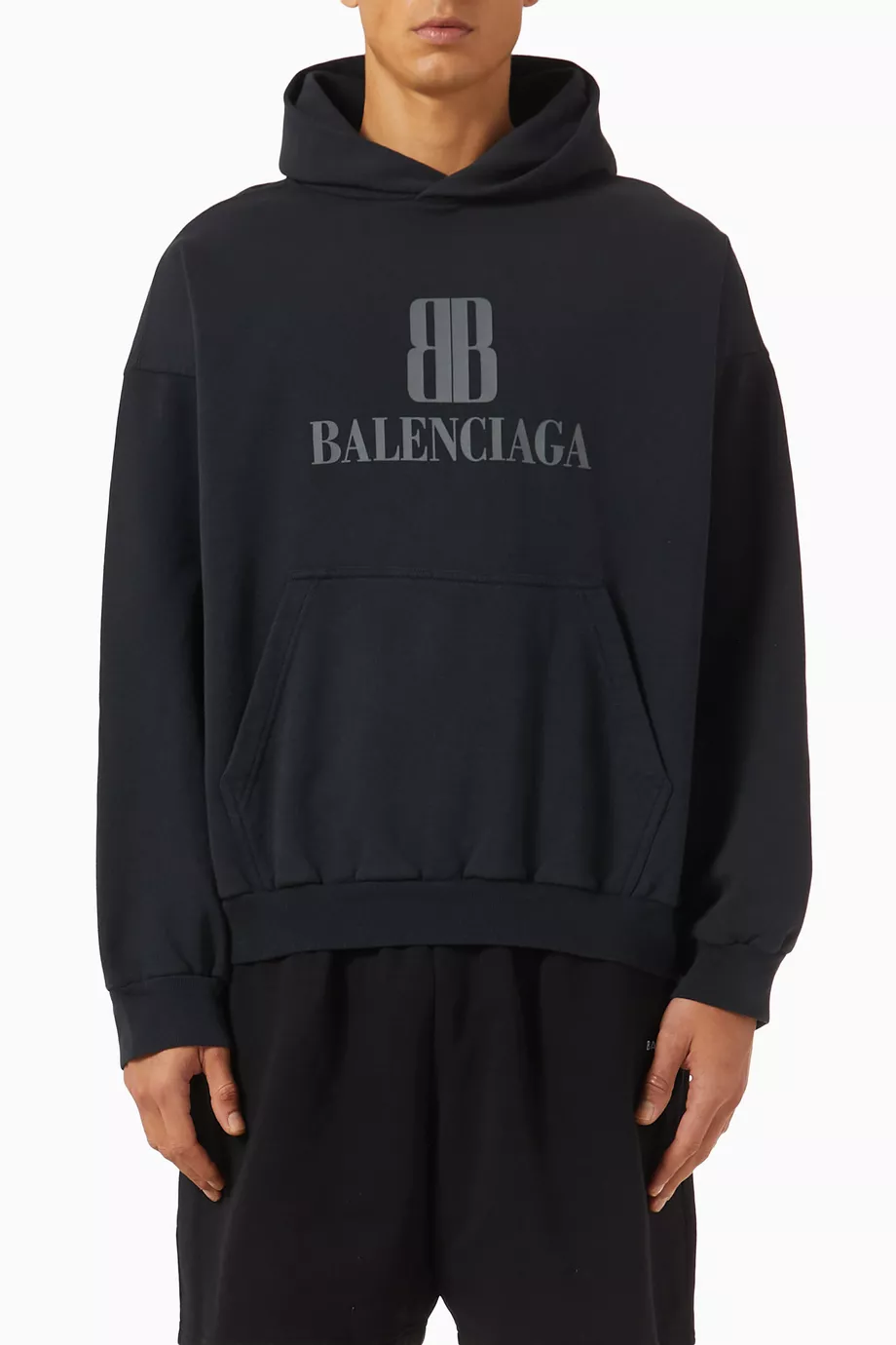 パーカー・フーディ Balenciaga NANO BB MEDIUM FIT HOODIE eCom-767877TSVK21083_F.jpg?v=2