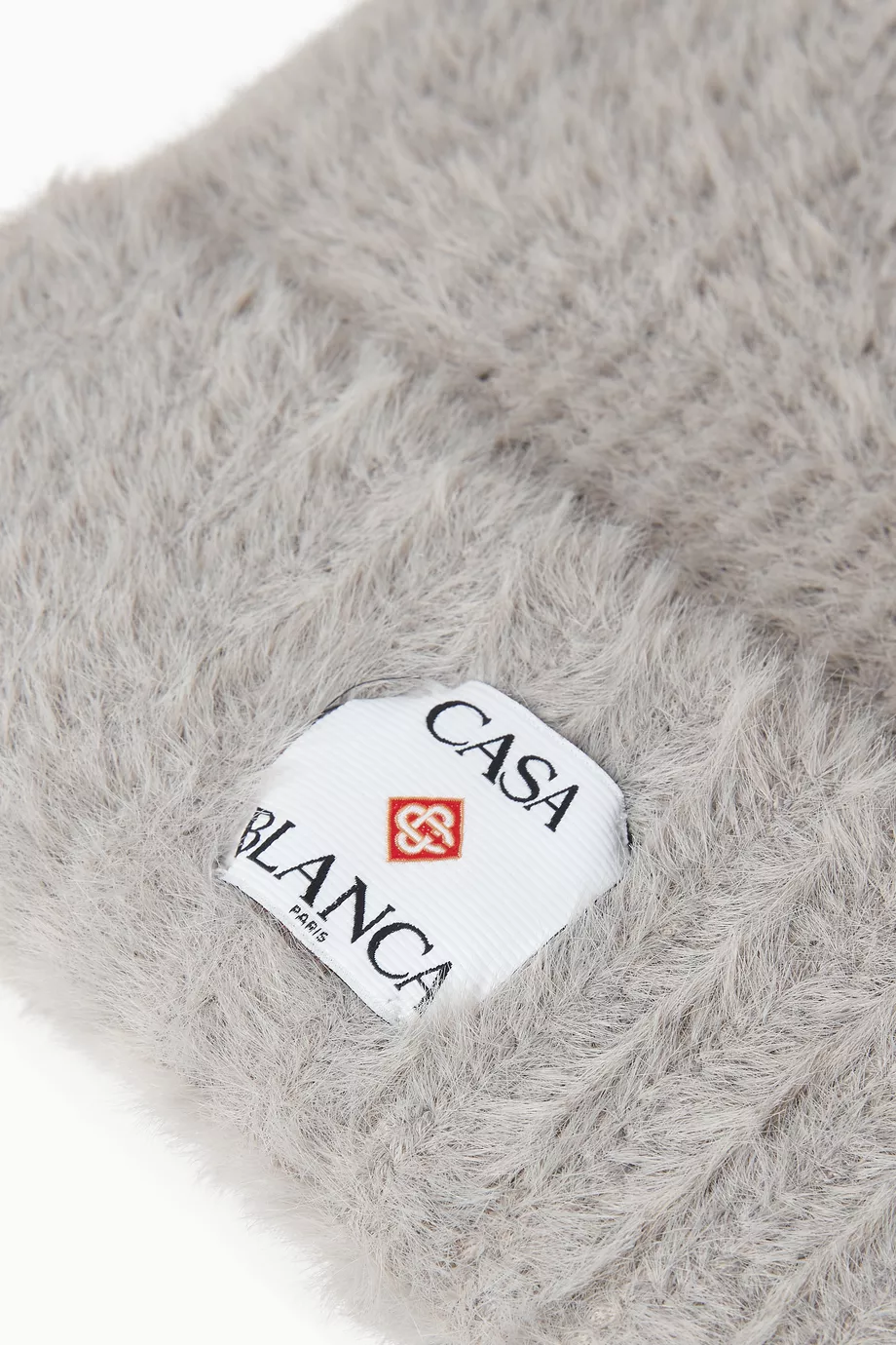Buy Casablanca Grey Fluffy Square Hat in Nylon For Men  display picture 3