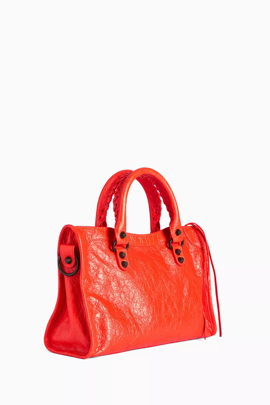Buy Balenciaga Orange Mini Le City Bag in Arena Storico Lambskin