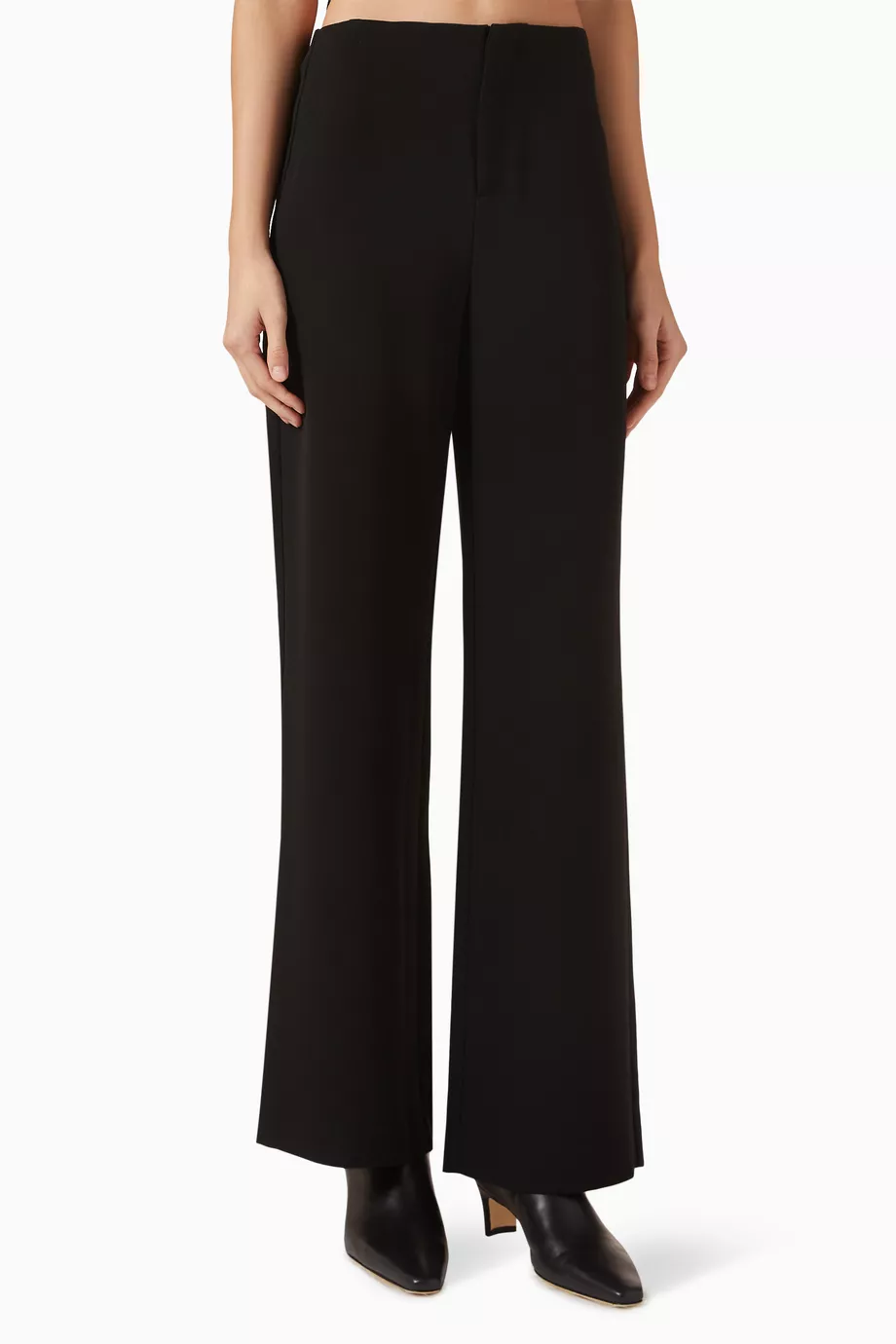 Buy Reformation Black Vida Low-waist Pants For Women Online