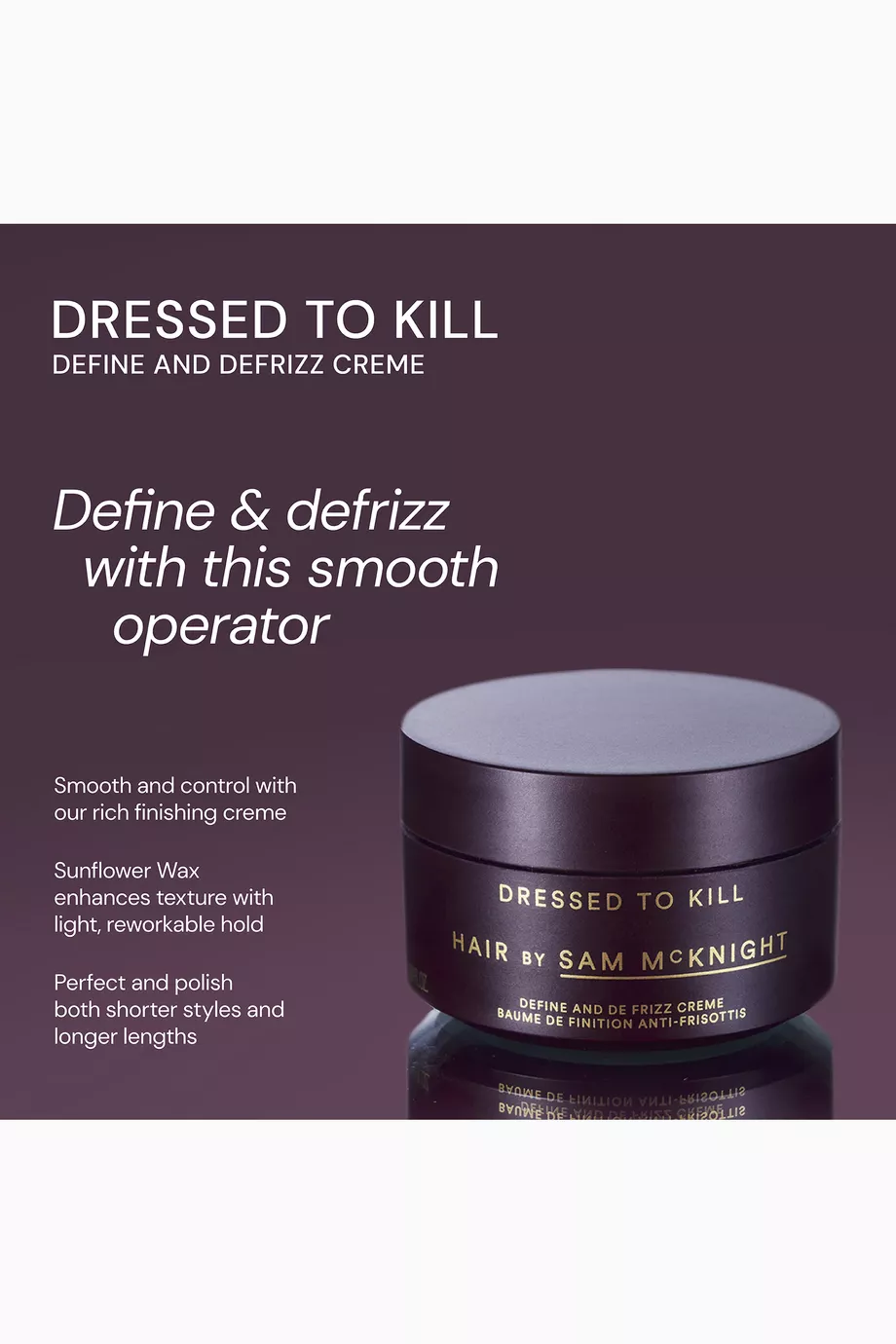 Buy Hair by Sam McKnight Dressed To Kill Define & Defrizz Creme, 50ml For Women Online