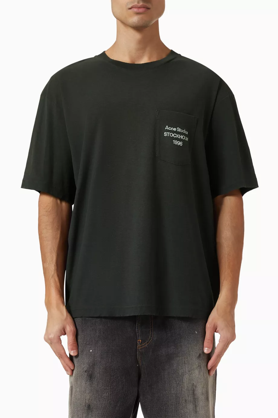 Buy Acne Studios Black Small 1996 T-shirt in Cotton For Men Online