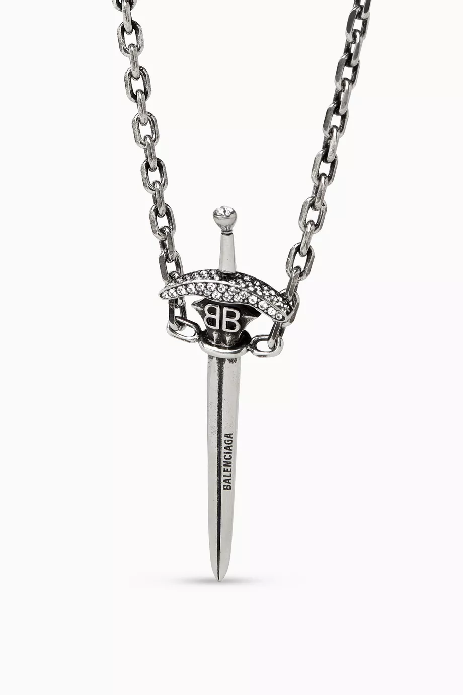 アクセサリー balenciaga sword necklace Buy Balenciaga Grey Goth Sword Necklace For Women Online | Ounass