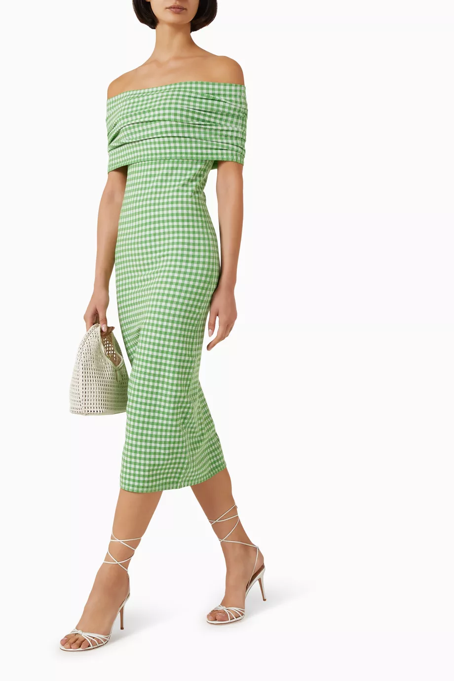 Buy Alexis Green Costella Off-shoulder Dress For Women Online | Ounass Saudi